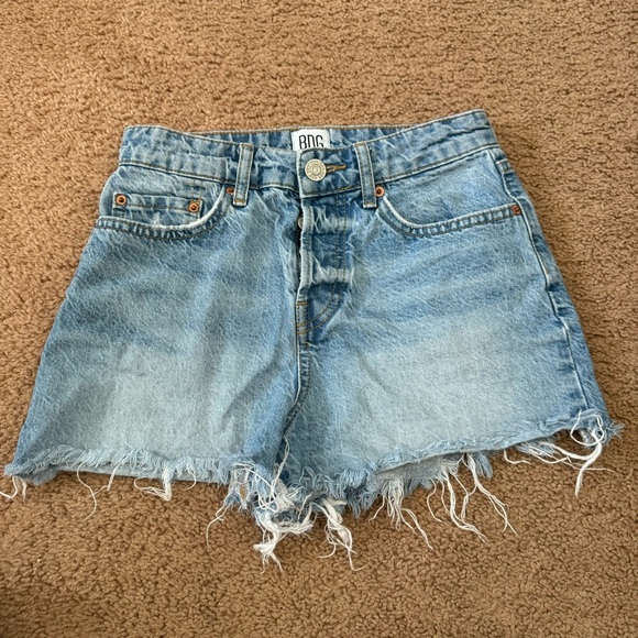 BDG Summer Cut Off Denim Shorts - Picture 1 of 4